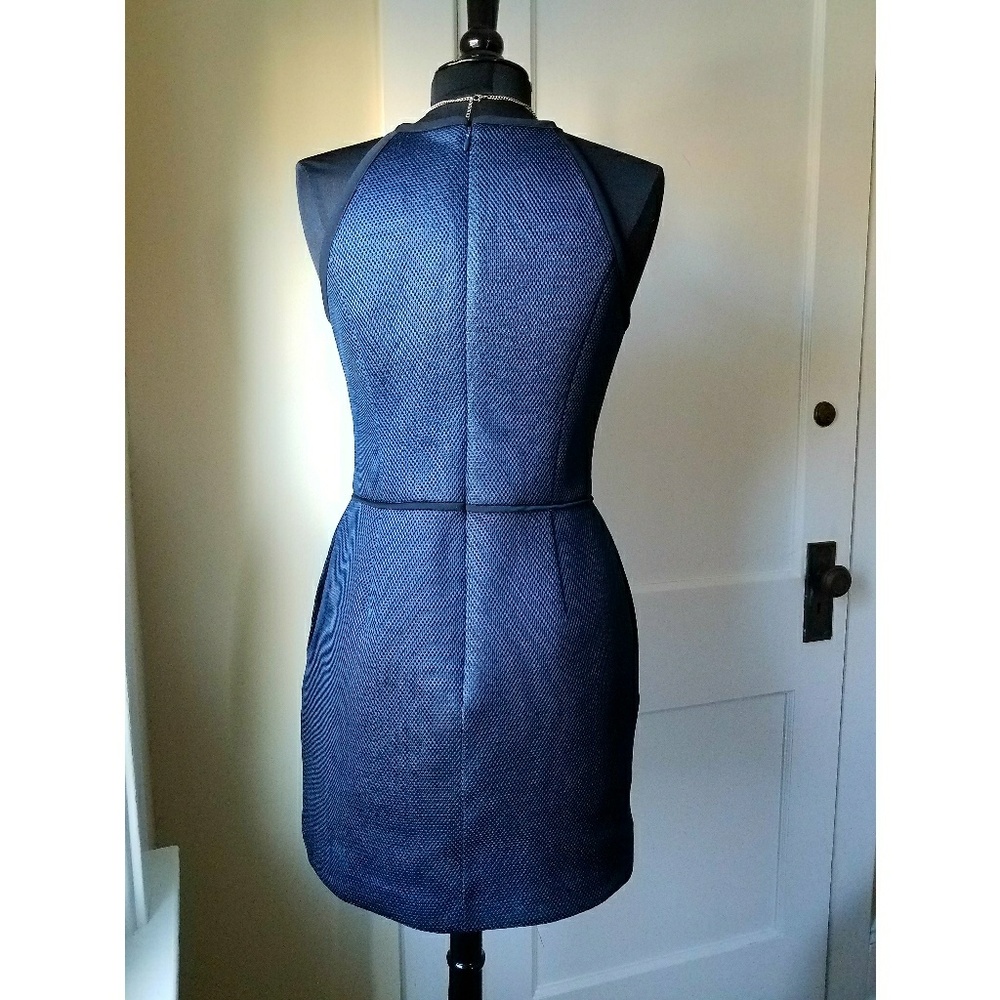 Rachel Roy Racerback Navy Cocktail Shift Dress L - Picture 3 of 3